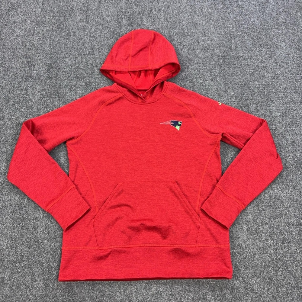 New England Patriots Sweatshirt Mens Medium Red NFL Football Hoodie Adidas